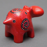 ソープストーン置物　カバさん　Mサイズ　No.8