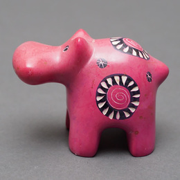 ソープストーン置物　カバさん　Mサイズ　No.10