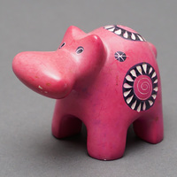 ソープストーン置物　カバさん　Mサイズ　No.10