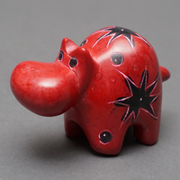 ソープストーン置物　カバさん　Mサイズ　No.11