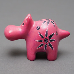 ソープストーン置物　カバさん　Mサイズ　No.15