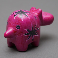 ソープストーン置物　カバさん　Mサイズ　No.16