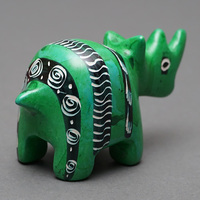 ソープストーン置物　サイさん　Mサイズ　No.5　犀