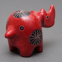 ソープストーン置物　サイさん　Mサイズ　No.6　犀