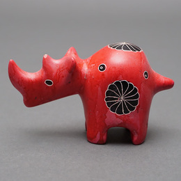 ソープストーン置物　サイさん　Mサイズ　No.7　犀