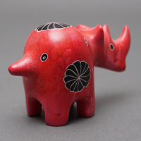 ソープストーン置物　サイさん　Mサイズ　No.7　犀