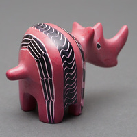 ソープストーン置物　サイさん　Mサイズ　No.8　犀