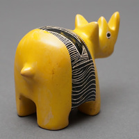 ソープストーン置物　サイさん　Mサイズ　No.9　犀