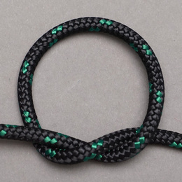 ジェンベ用ロープ　5ミリ径　(ブラック×グリーン)