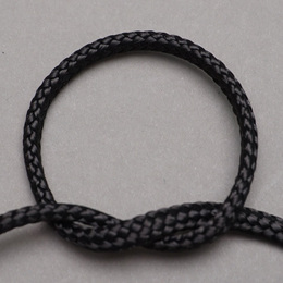 芯なし平ロープ(黒)　4ミリ径