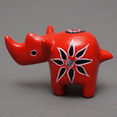 ソープストーン置物　ミニサイさん　レッド系　Sサイズ　※柄アソート