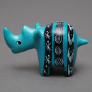 ソープストーン置物　ミニサイさん　ライトブルー系　Sサイズ　※柄アソート