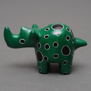 ソープストーン置物　ミニサイさん　グリーン系　Sサイズ　※柄アソート