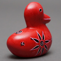 ソープストーン　アヒルさん　Mサイズ　No.9