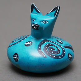 ソープストーン　だるまネコ　Mサイズ　No.6　猫