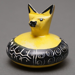 ソープストーン　だるまネコ　Mサイズ　No.8　猫