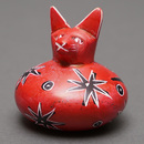 ソープストーン　だるまネコ　Mサイズ　No.9　猫