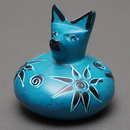 ソープストーン　だるまネコ　Mサイズ　No.17　猫