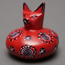 ソープストーン　だるまネコ　Mサイズ　No.18　猫