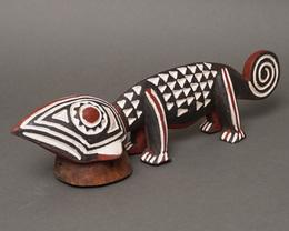 (ブルキナファソ)　ミニマスク　カメレオン　No.20