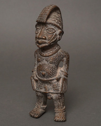 (ナイジェリア)　ベニン王国　真鍮立像　　