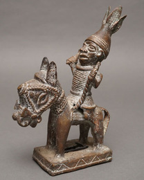 (ナイジェリア)　ベニン王国　真鍮騎馬像　　