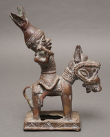 (ナイジェリア)　ベニン王国　真鍮騎馬像　　