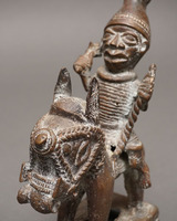 (ナイジェリア)　ベニン王国　真鍮騎馬像　　