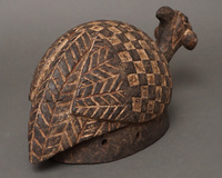 (ブルキナファソ)　ヌヌマ族　ホロホロ鳥　マスク　No.438