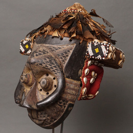 (DRコンゴ)　クバ族　マスク　No.440
