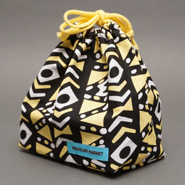 アフリカンワックス　ランチボックス巾着　No.20