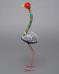 (マリ)　リサイクルバード　ダチョウ　No.5　廃材アート