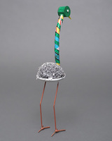 (マリ)　リサイクルバード　ダチョウ　No.7　廃材アート