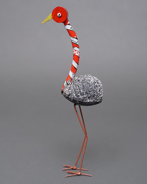 (マリ)　リサイクルバード　ダチョウ　No.8　廃材アート
