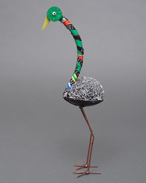 (マリ)　リサイクルバード　ダチョウ　No.9　廃材アート