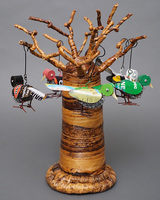 (マリ)　リサイクルバード　小鳥　No.13　廃材アート