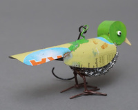 (マリ)　リサイクルバード　小鳥　No.7　廃材アート