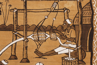 (マリ)　ボゴラン　絵布　(L)　No.8