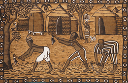 (マリ)　ボゴラン　絵布　(L)　No.9