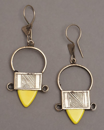 (マリ)　トゥアレグ　ニッケル　インガル　ピアス No.21