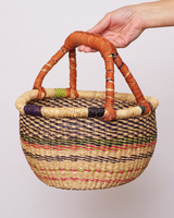 (ブルキナファソ)　半球マルシェバスケット　カラー　Mサイズ　No.5