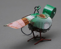 (マリ)　リサイクルバード　小鳥　No.11　廃材アート