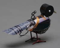 (マリ)　リサイクルバード　小鳥　No.18　廃材アート