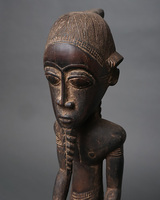 (コートジボワール)　バウレ族　座像　No.2