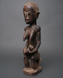 (コートジボワール)　バウレ族　座像　No.3
