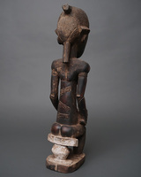 (コートジボワール)　バウレ族　座像　No.3