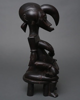 (コートジボワール)　セヌフォ族　座像　No.2