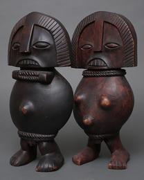 (カメルーン)　ティカ族　立像　ペア　No.2