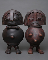 (カメルーン)　ティカ族　立像　ペア　No.2