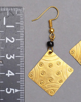 (ケニア)　　真鍮&ビーズ　ピアス　No.600-114